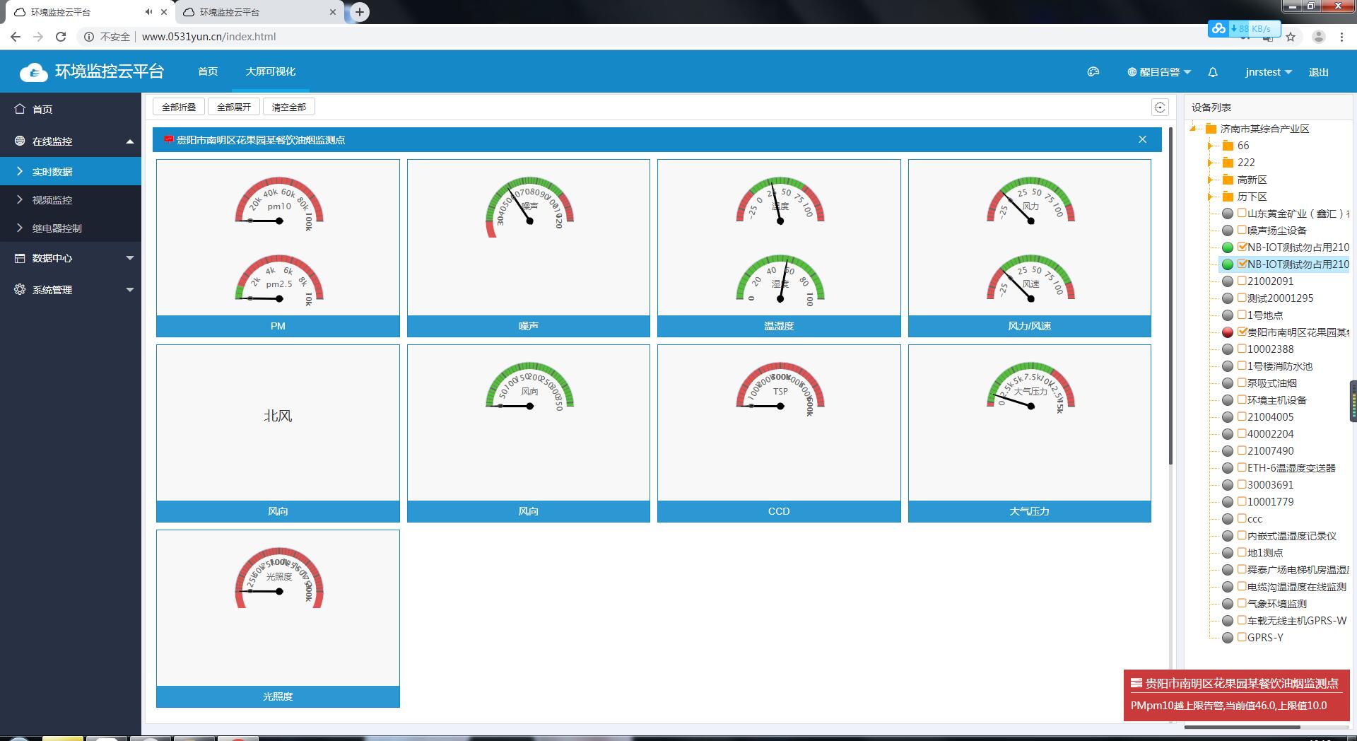 環境監控云平臺